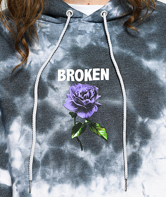 purple rose hoodie