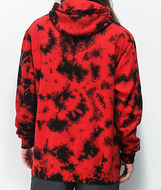 Broken Promises Warned You Tie Dye Red Hoodie | Zumiez