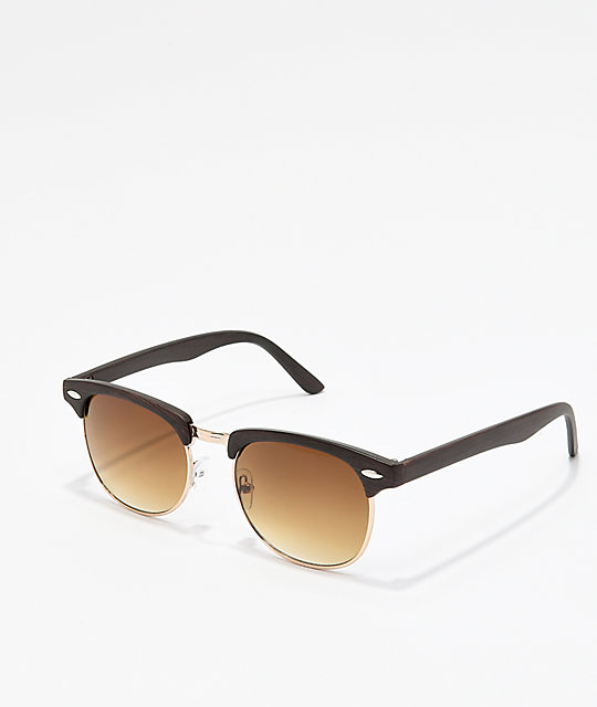 brown clubmaster sunglasses