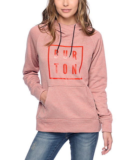 womens coral hoodie