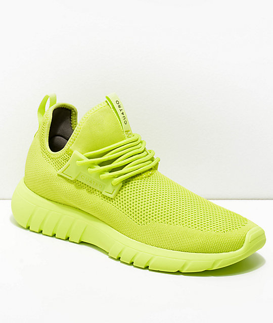 lime green athletic shoes