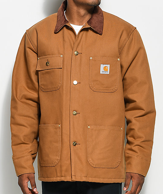 Carhartt Duck Chore Blanket Lined Brown Jacket | Zumiez