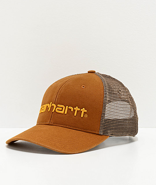 brown trucker hat