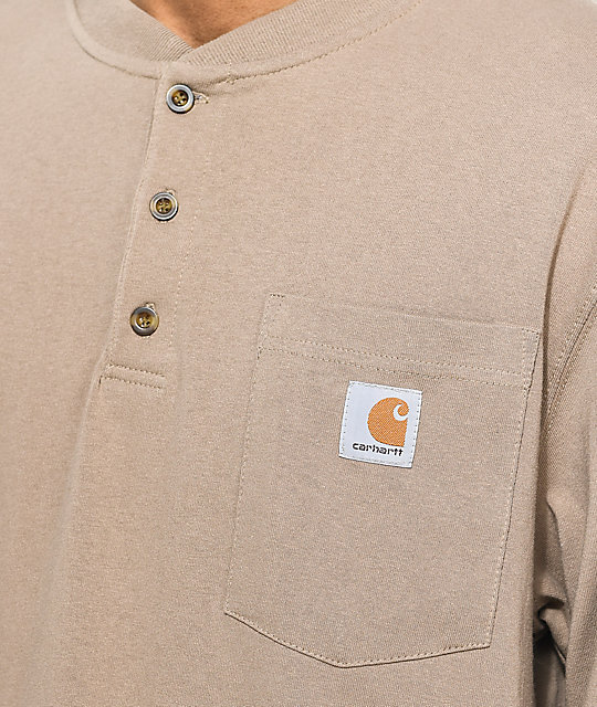 Carhartt Workwear Desert Long Sleeve Henley T-Shirt | Zumiez