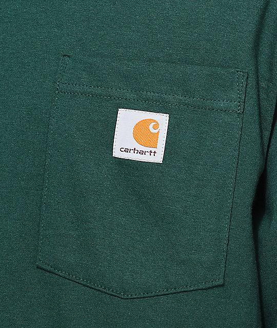 Carhartt Workwear Hunter Green Long Sleeve T-Shirt | Zumiez
