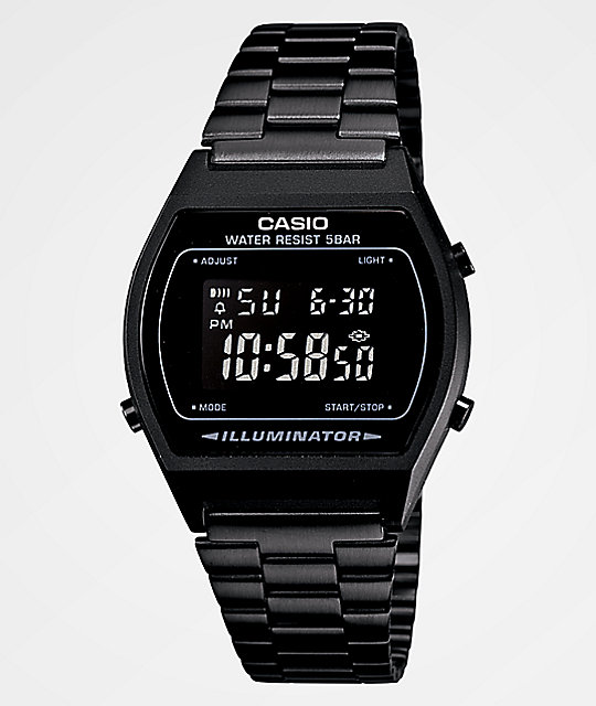 Casio Vintage All Black Digital Watch | Zumiez