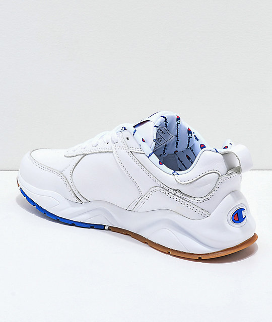 champion white leather shoes