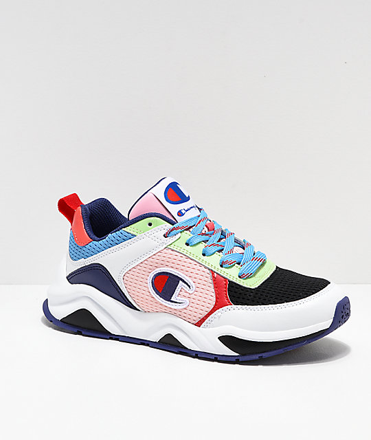 Champion 93 Eighteen SP Block White &amp; Multicolor Shoes