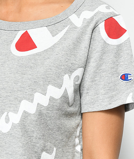 champion crop tshirt