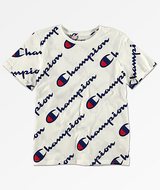 camiseta champions blanca