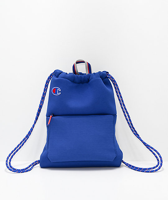 Champion Attribute Blue Gym Cinch Bag Zumiez Champion Attribute Blue Gym Cinch Bag