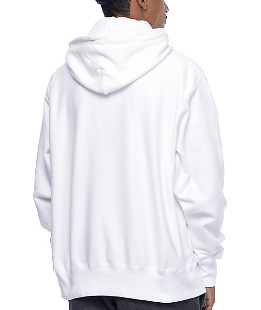 Champion Big C Logo White Pullover Hoodie | Zumiez