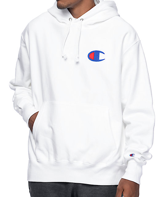 Big Con Champion Sudadera C En Zumiez Capucha Logo Blanco dxZZ4gnwqI