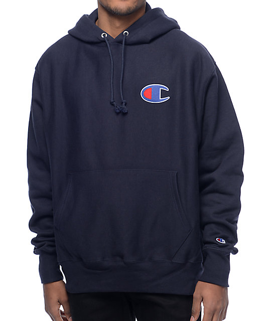 sudadera champion azul marino