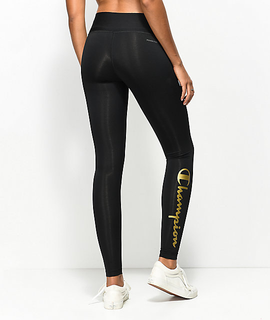 black and gold champion pants