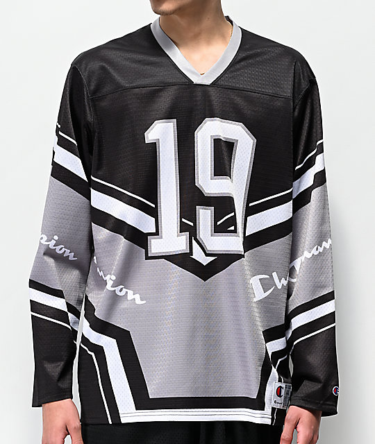 grey hockey jersey