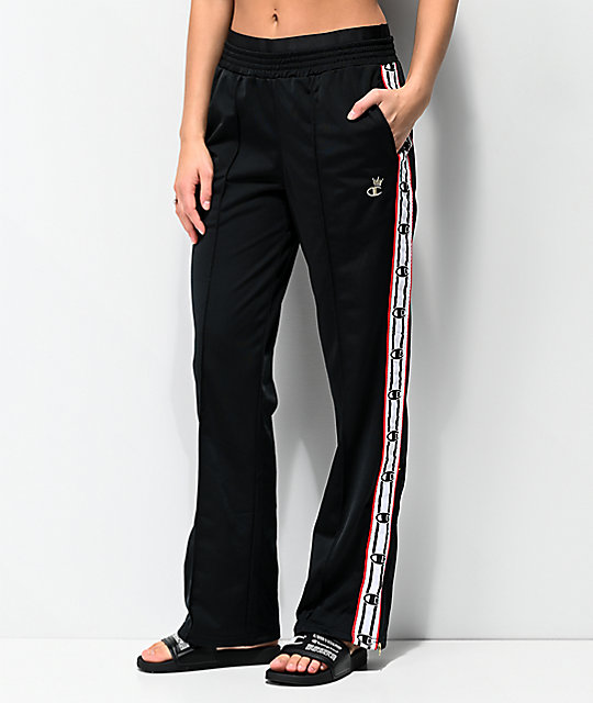 champion track pants white