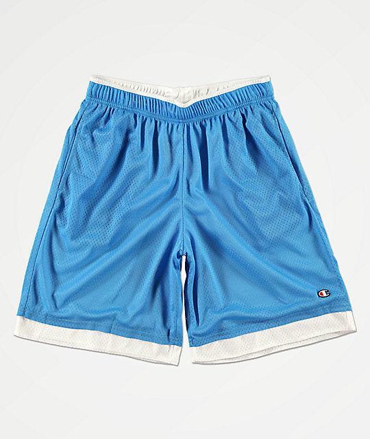 blue champion basketball shorts