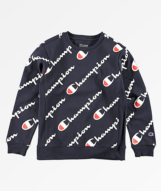 champion sweater kids blue