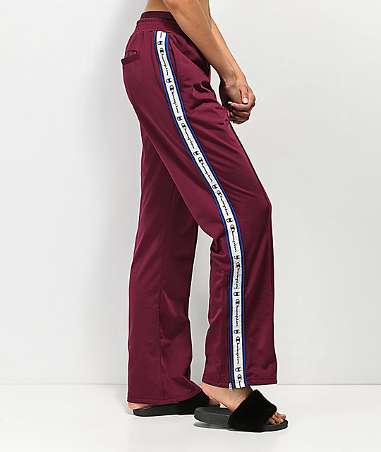 burgundy champion tracksuit