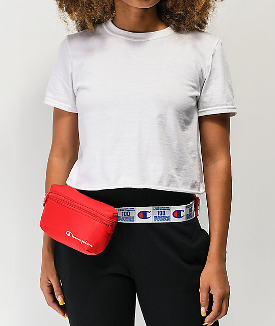 champion red fanny pack