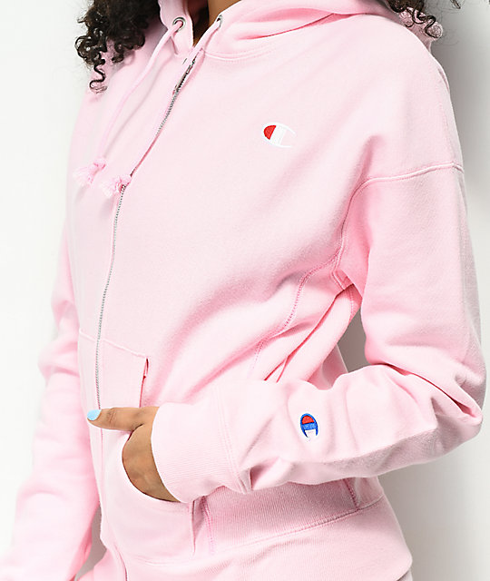 champion hoodie pink candy