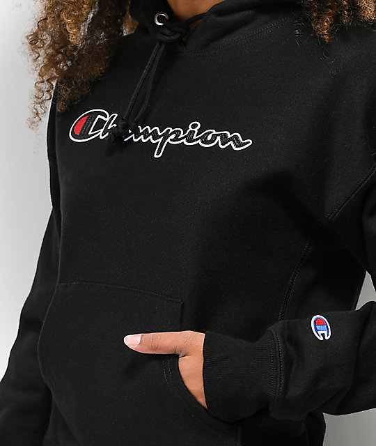 black women's champion hoodie