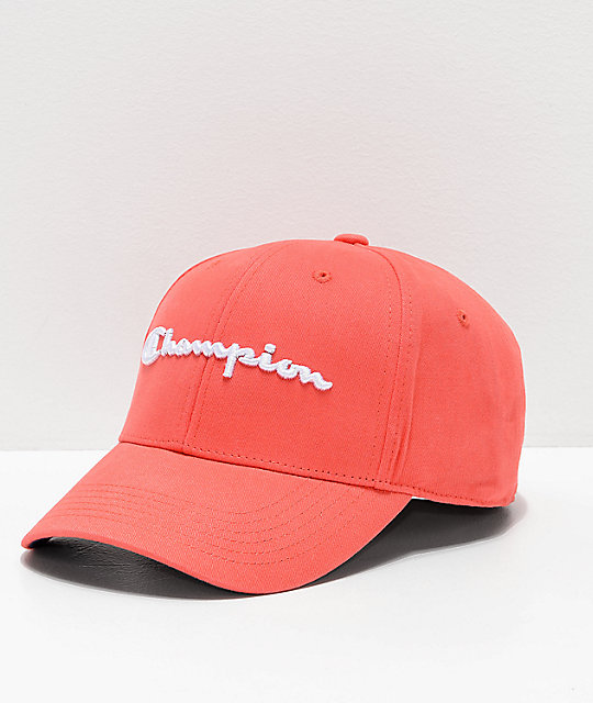 red champion dad hat