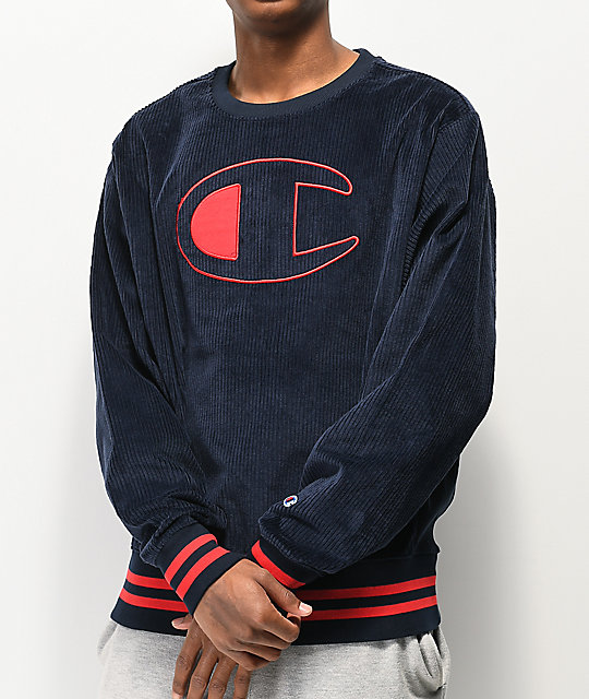 champion crewneck sweatshirt blue