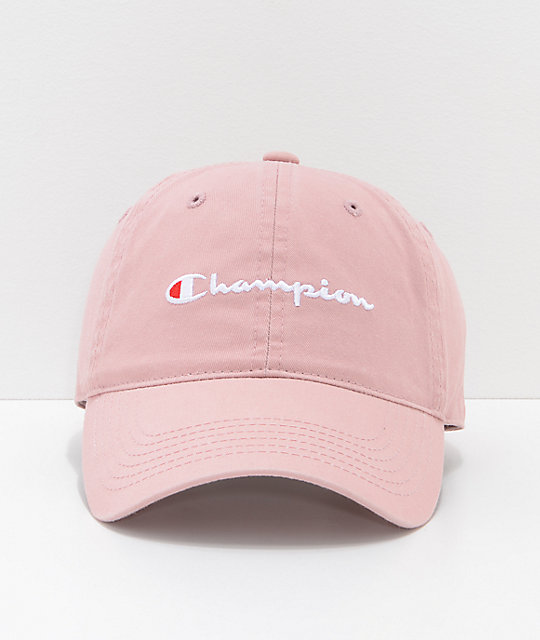 pink strap back hat