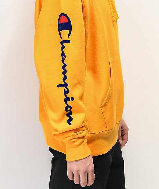 champion c gold hoodie