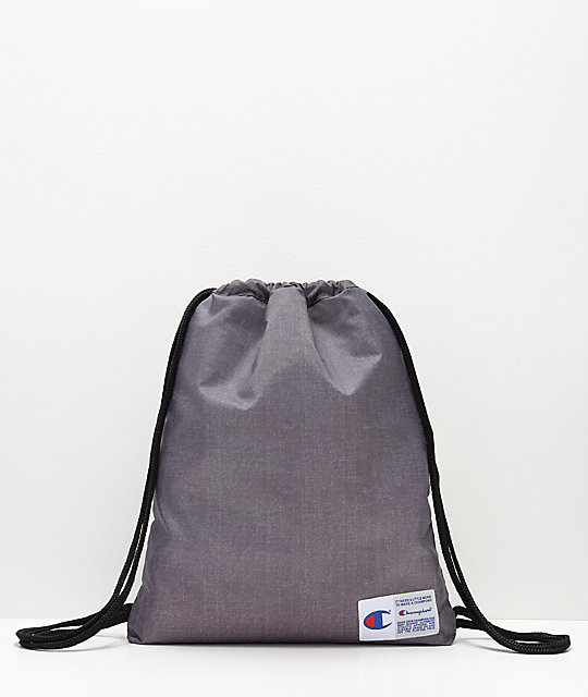 Champion Forever Grey Gym Cinch Bag Champion Forever Grey Gym Cinch Bag
