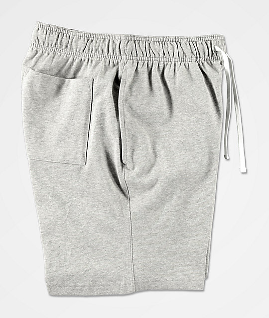 grey sweatpants shorts