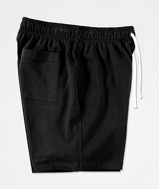 black sweat shorts