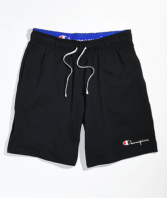 black sweat shorts