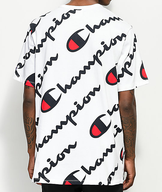 champion t shirt all over print