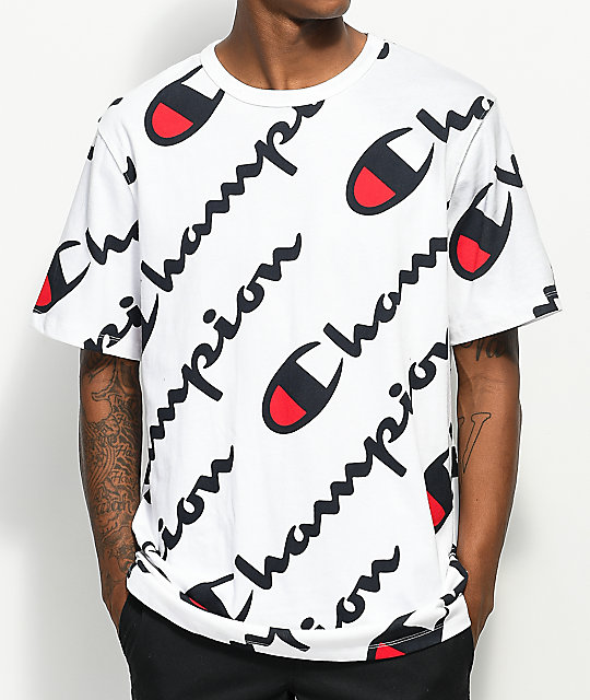 Tucson champion heritage all over print white t shirt online dior