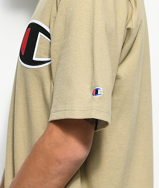 tan champion shirt