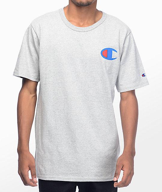 Champion Heritage Patriotic Athletic Grey T-Shirt | Zumiez