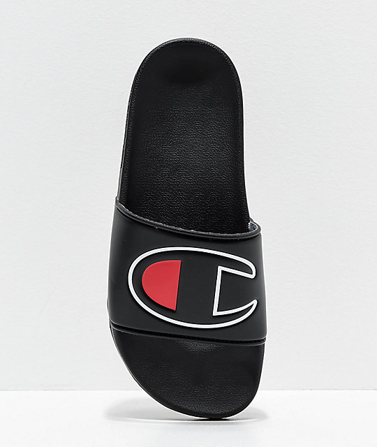 Champion IPO Black Slide Sandals | Zumiez