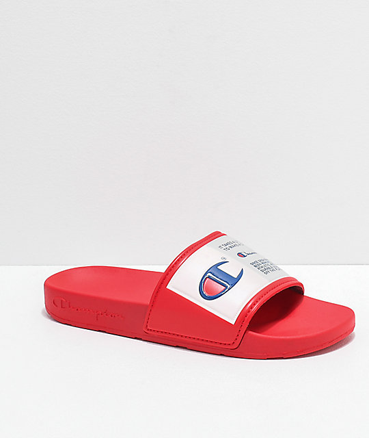 red champion slides mens