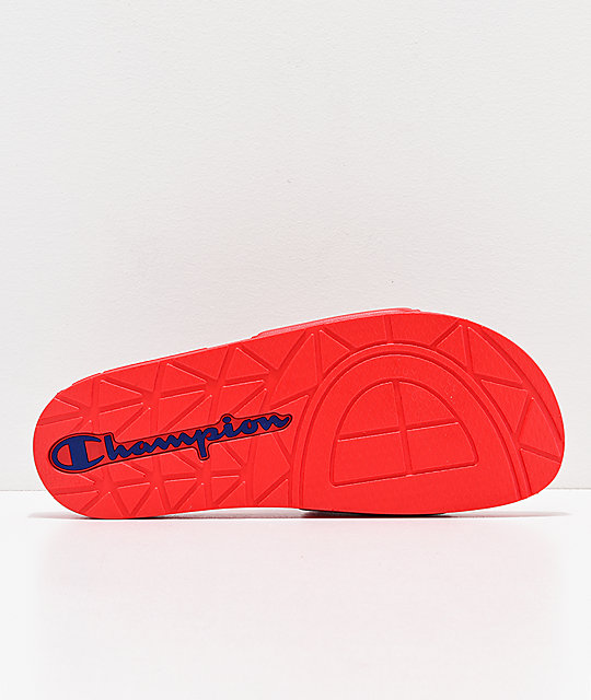 champion sandals red