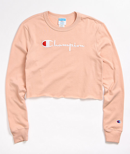 champion blush sweatshirt