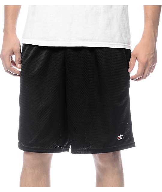 champion long mesh shorts