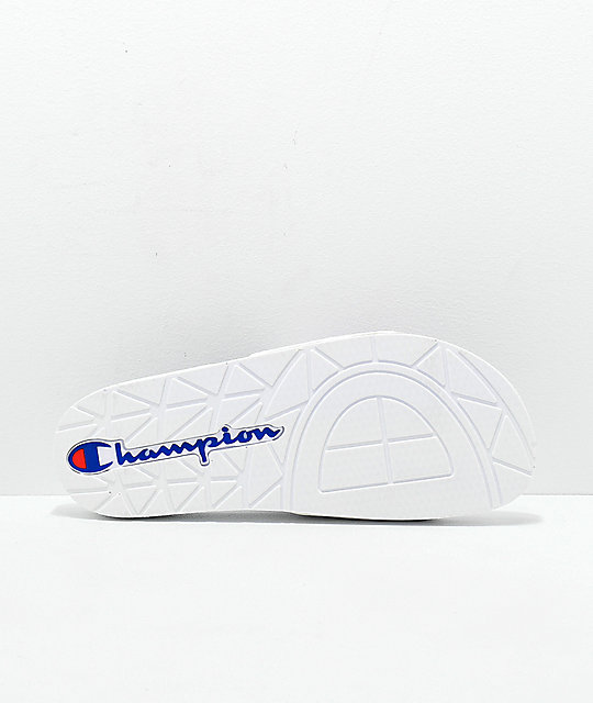 white champion sandals