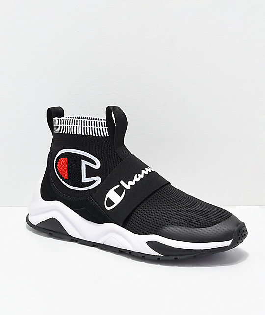 champion black and white sneakers