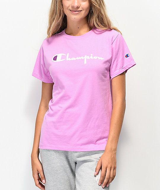 light pink champion shirt