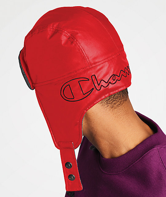 red champion hat