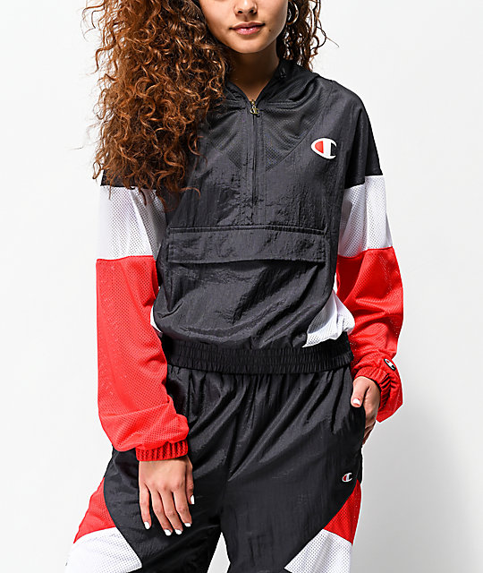 red champion windbreaker