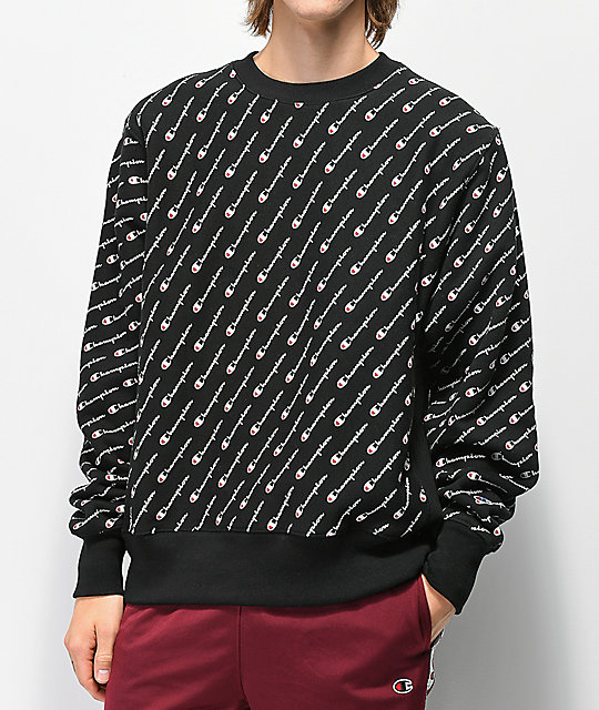 Champion all over print crewneck Clearance